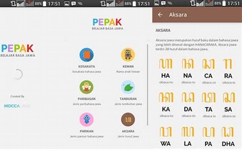 Aplikasi Belajar Bahasa Jawa