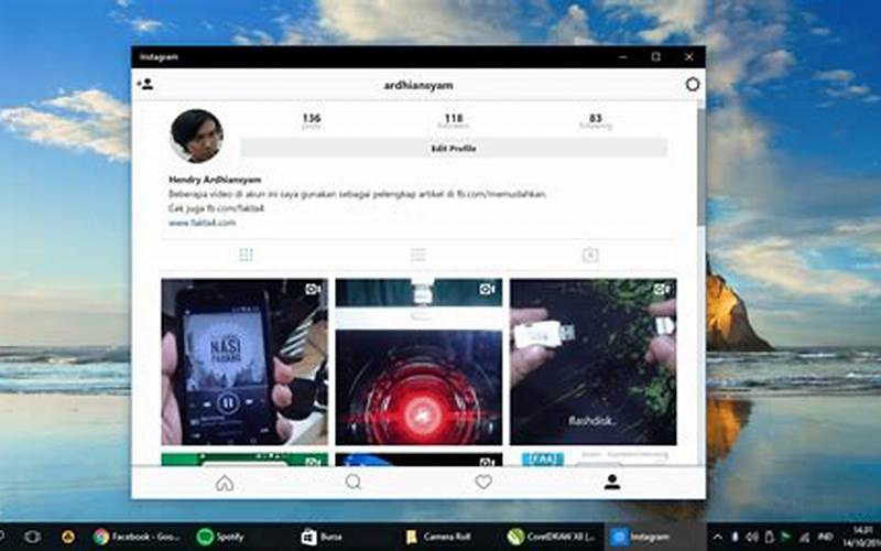 Aplikasi Instagram Untuk Windows 10