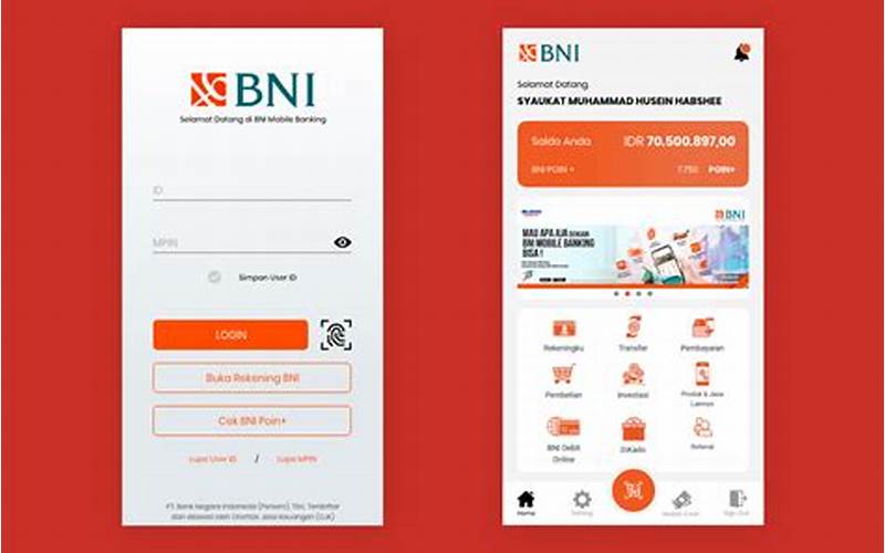 Aplikasi Mobile Banking Bni