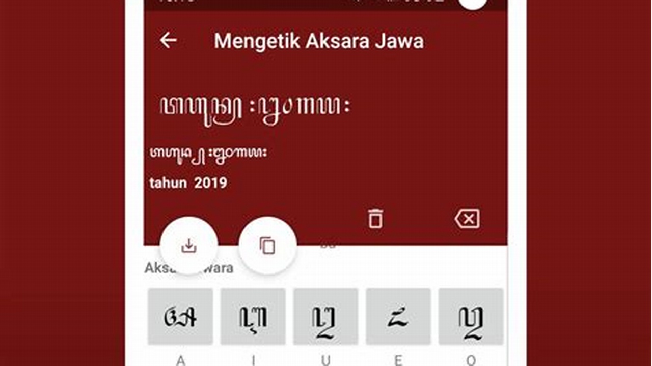 Aplikasi Nulis Aksara Jawa