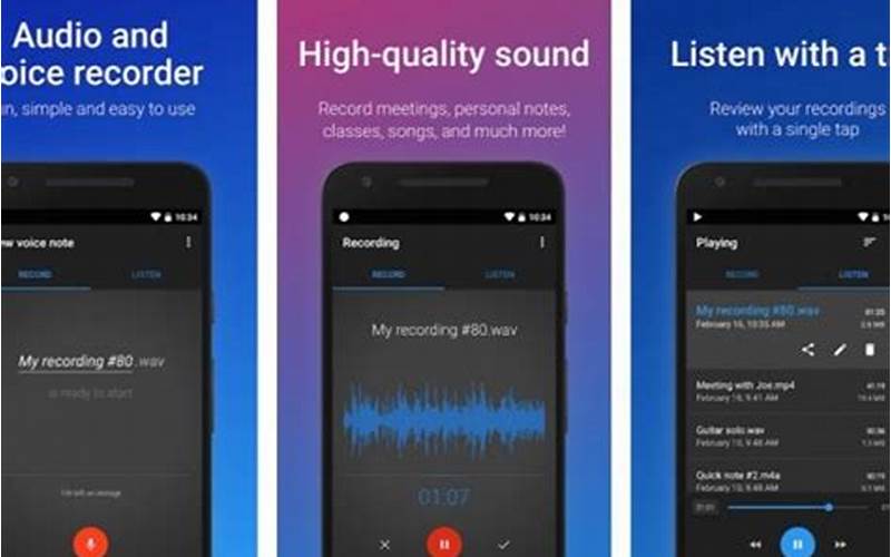 Aplikasi Perekam Suara Bawaan Android