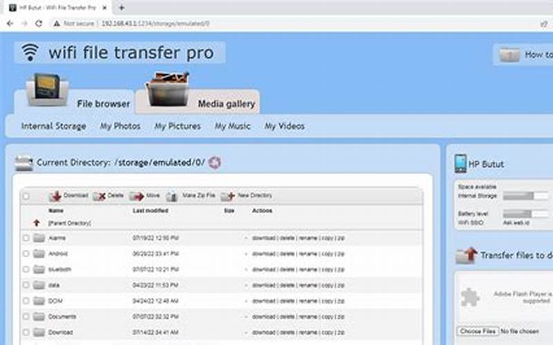 Aplikasi Wifi File Transfer Pro Mod Apk Screenshot