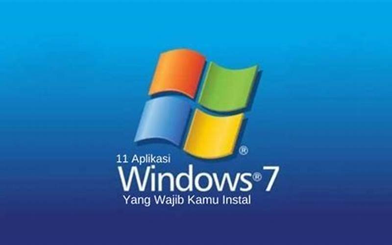 Aplikasi Windows 7