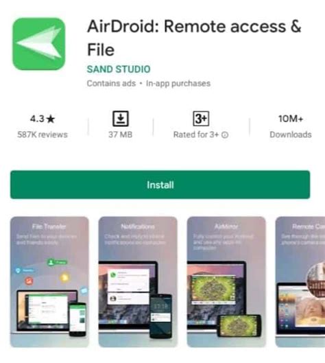 Aplikasi Airdroid untuk Menyadap