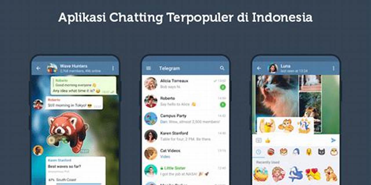 Aplikasi Chat Gratis yang Populer di Indonesia