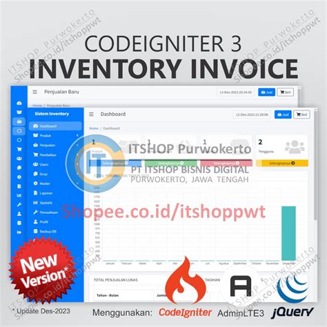 Aplikasi Inventory Codeigniter