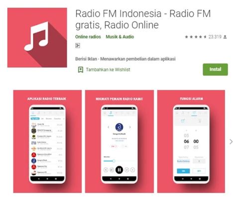 Beberapa Aplikasi Radio Online Populer di Indonesia