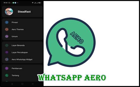 Aplikasi Whatsapp Aero Mods