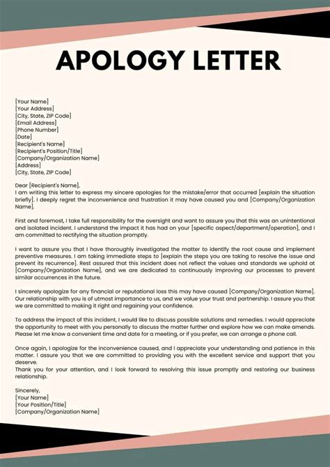 48 Useful Apology Letter Templates (& Sorry Letter Samples)