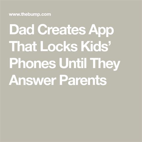 Secure Your Child's Phone with App Locks Until They Call Their Parents