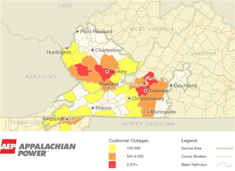 Appalachian Power Outage Map