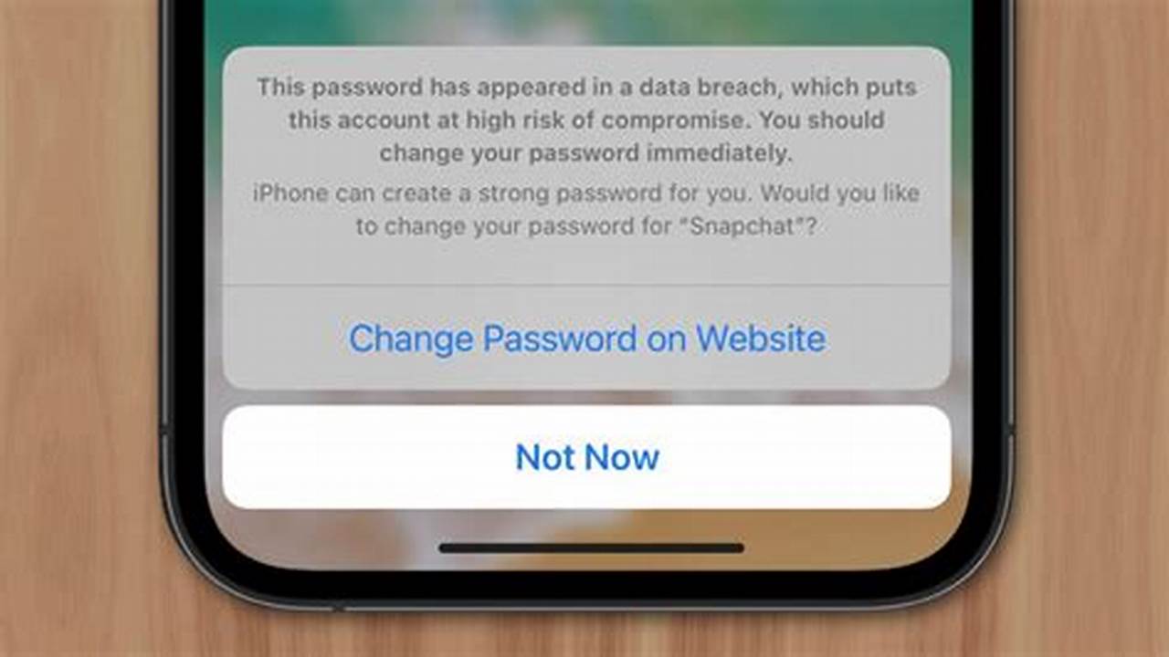 Apple Notification Password Data Leak