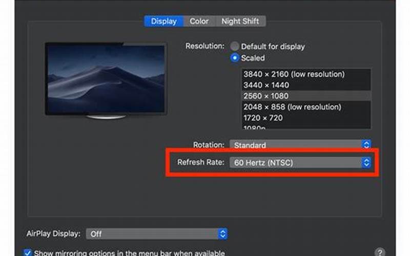 Apple Xdr Display Refresh Rate