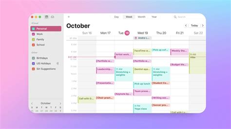 Apple Calendar Templates