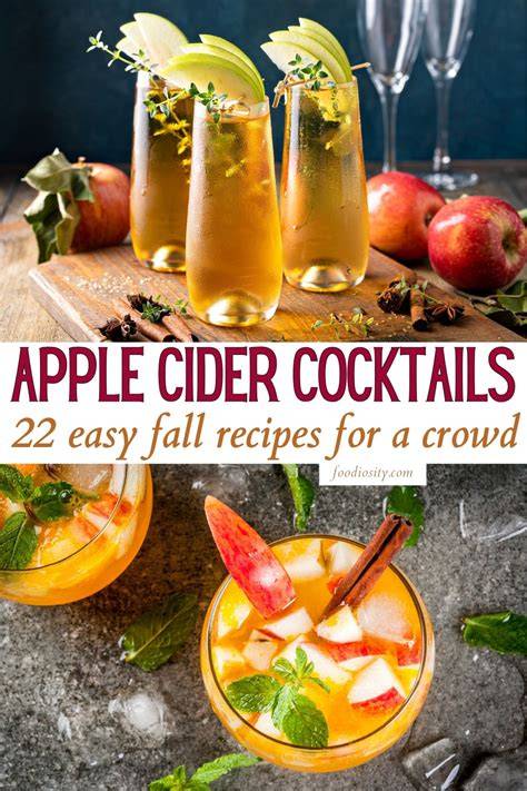 Apple Cider Cocktails