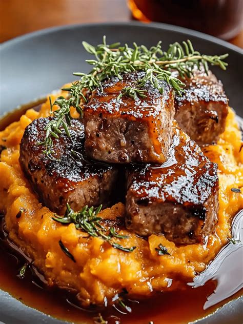 Apple Cider Mashed Sweet Potatoes