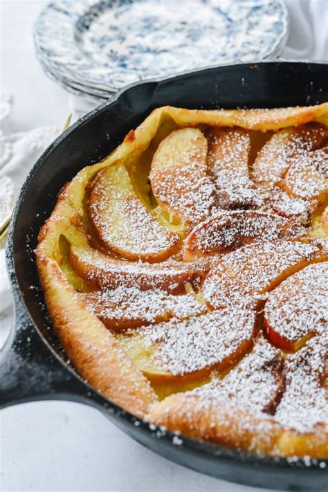 Indulge in a divine treat: Savor the perfection of Apple Dutch Baby