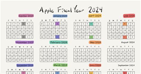 Apple Fiscal Calendar 2024