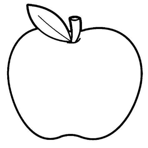 Apple Fruit Coloring Page