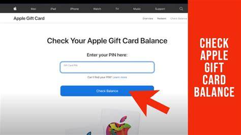 image of Apple Gift Card balance