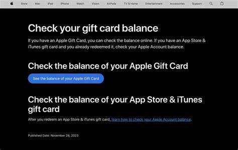 Apple Gift Card Balance Not Working