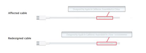 Apple MacBook USB Type-C Cable Recall