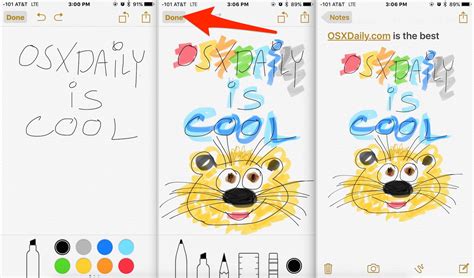 Apple Notes Drawing on iPhone