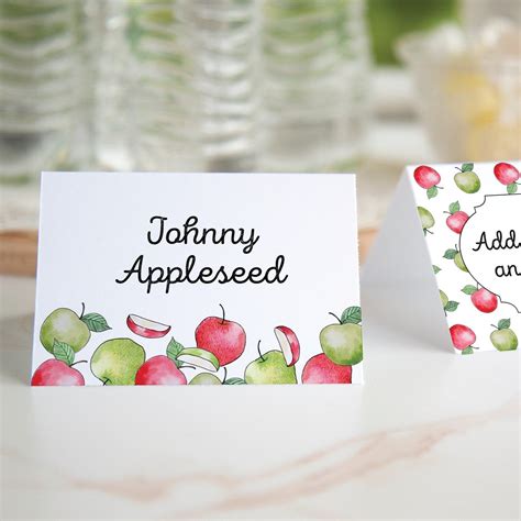 Apple Place Cards