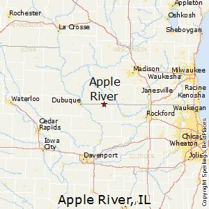 Map of Apple River, IL, Illinois
