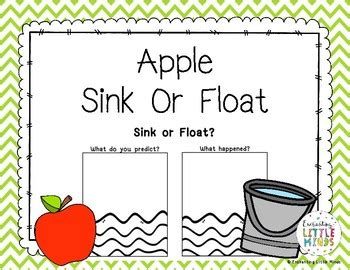 Apple Sink Or Float Worksheet