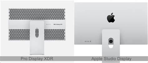 Apple Studio Display and Pro Display XDR Spec comparison