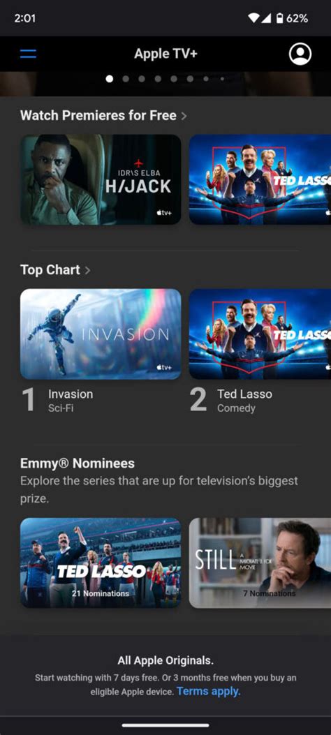 Apple TV Plus content library