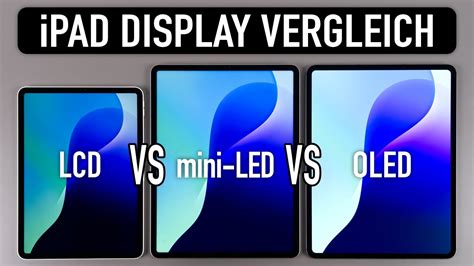 Apple iPad Pro: Mini-LED vs. OLED display