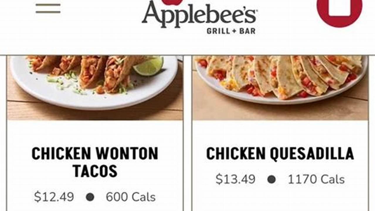 Applebee's Coupon Code 2024