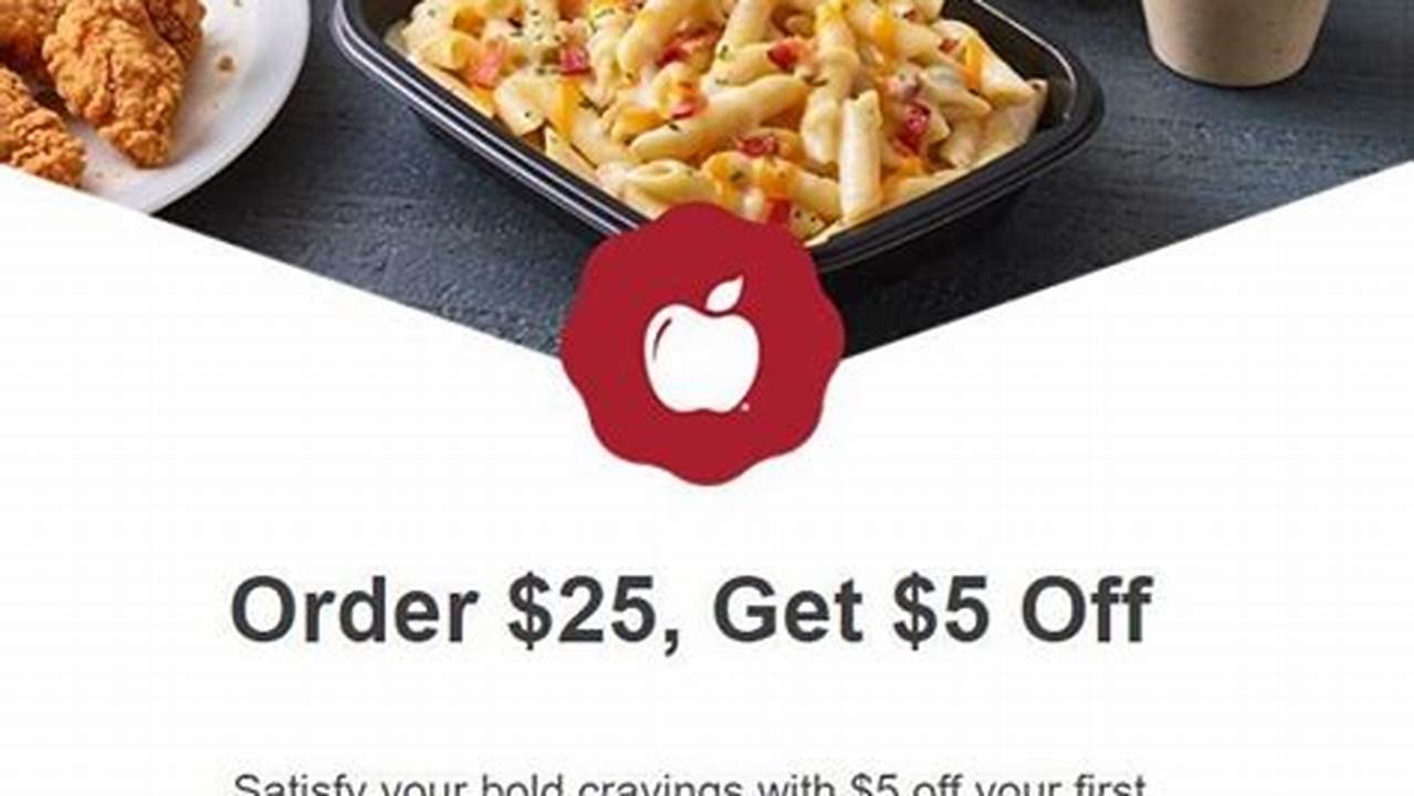 Applebees Coupon Code August 2024