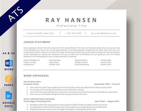 Applicant Tracking System Resume
