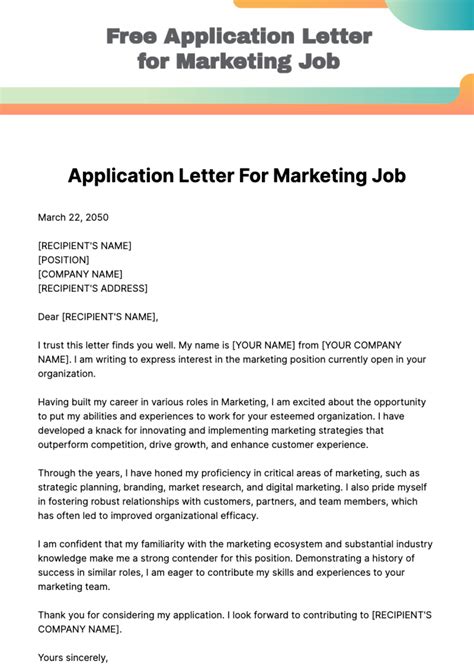 Application Letter Based On Advertisement