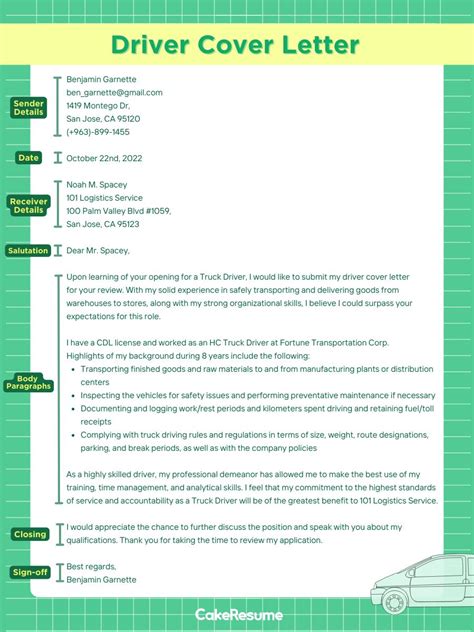 Application Letter Driver
