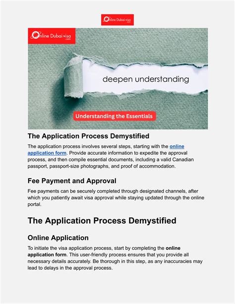 Application Process Demystified