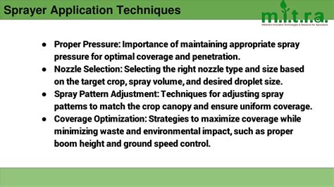 Application Techniques for Optimal Coverage