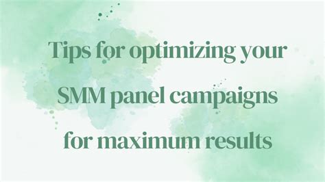 Application Tips for Maximum Results