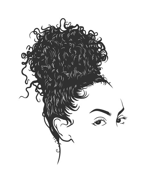 Applications of Curly Hair Vector Graphics