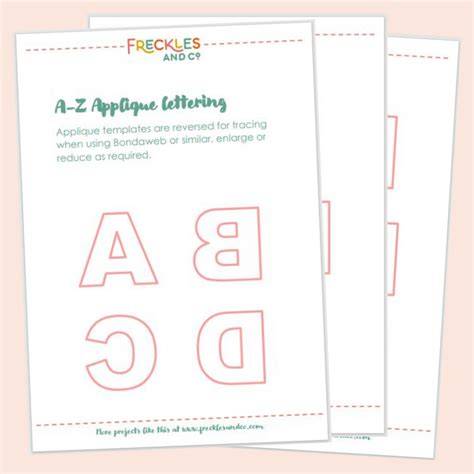 Applique Letter Templates