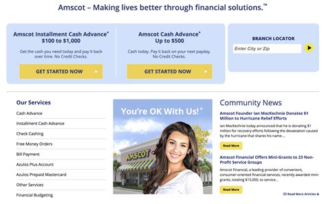Apply For Amscot Loan Online