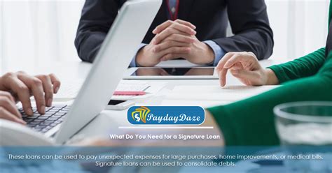 Apply For Signature Loan Online