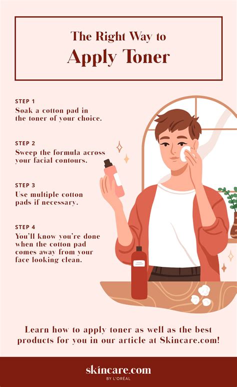 Apply the toner
