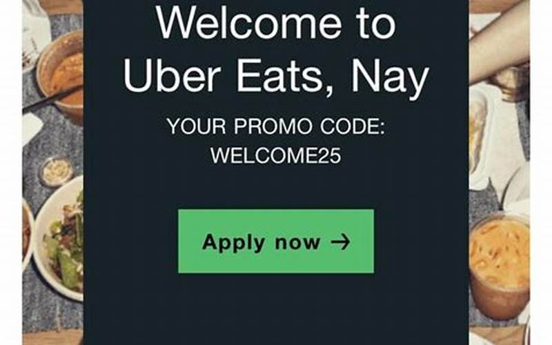 Applying Uber Eats Promo Codes