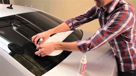 Applying A Car Window Decal