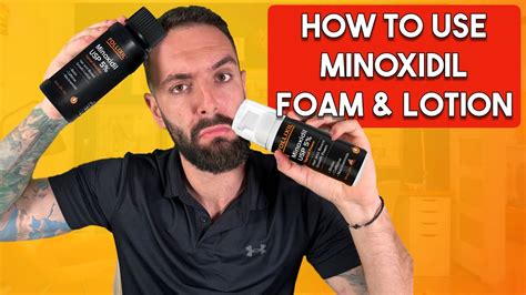 Applying Minoxidil Foam