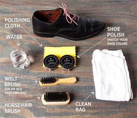 Applying Shoe Polish and Dye